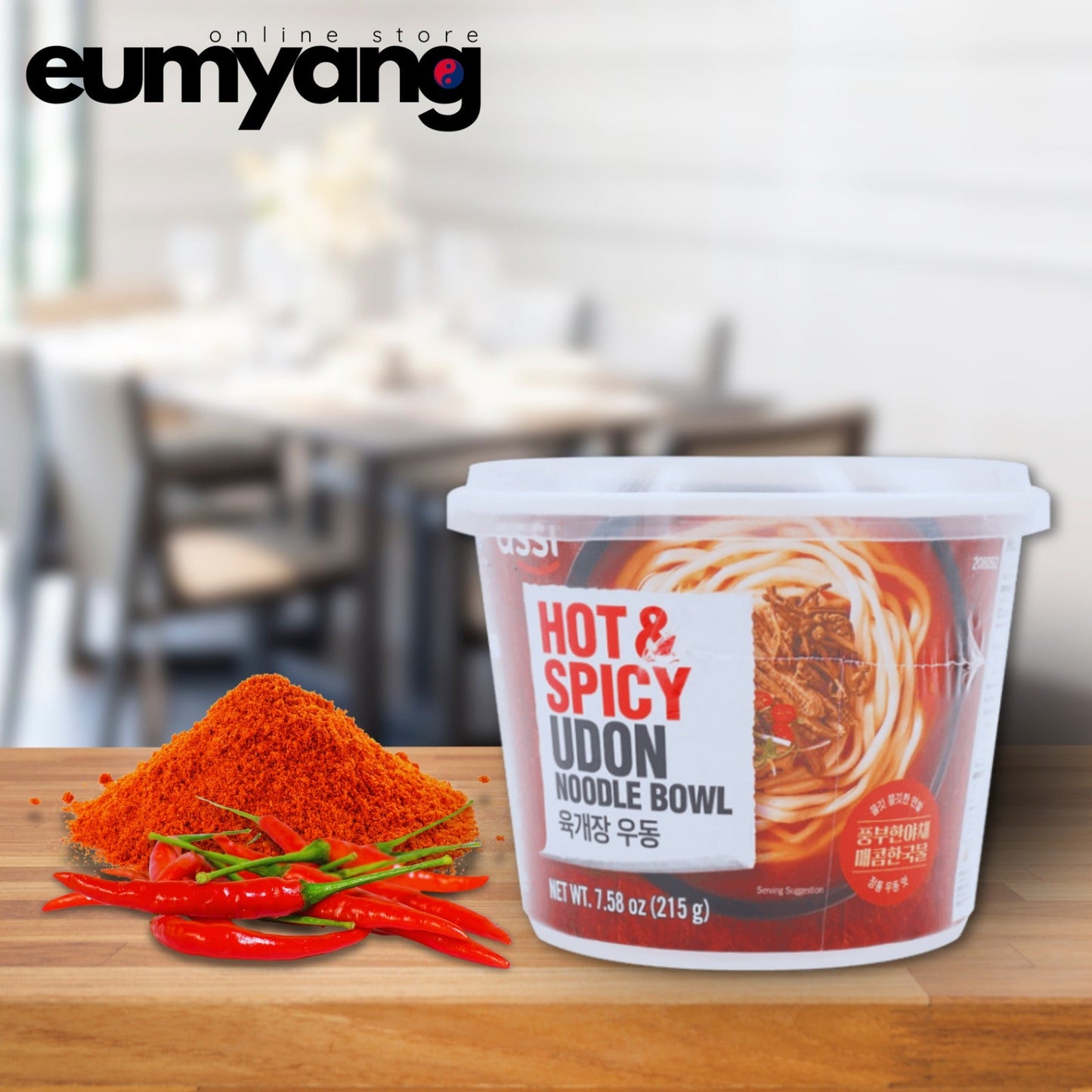 Assi Hot and Spicy Udon Noodle Bowl (215g)