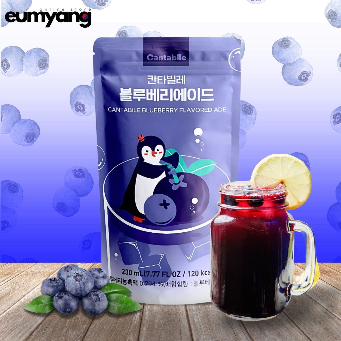 Cantabile Blueberry Flavored Ade (230ml)