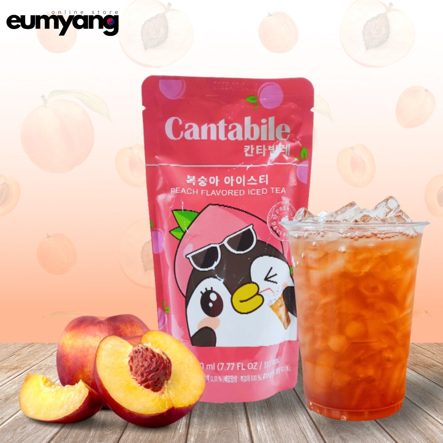 Cantabile Peach Flavored Iced Tea (230ml)